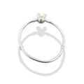 TMPPD020-18 Pulsera Dama Pand Mickey Centro Dorado 18 cm en Plata Fina .925