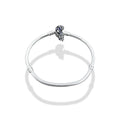 TMPPD022-17 Pulsera Dama Pand Luna con Estrellas Colgantes 17 cm en Plata Fina .925