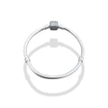 TMPPD026-17 Pulsera Dama Pand Cilindro Zirconias Pavé 17 cm en Plata Fina .925