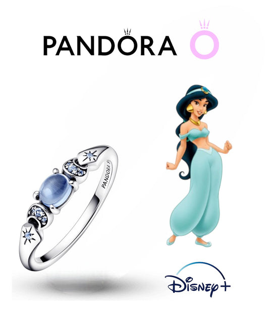 TMPAD001 Anillo Pand Princesas Jazmín en Plata Fina .925