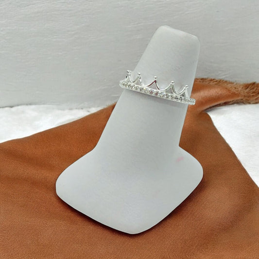 TMPAD011 Anillo de Corona en Plata Fina.925