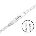 LPPN004 Esclava Gusi Colgante San Benito Grabado Laser 16 Cm de Largo Plata .925